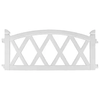 Ограждение садовое декоративное «Арка» цвет белый