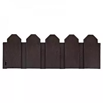 Ограждение садовое декоративное «Дачник» 3 м цвет коричневый