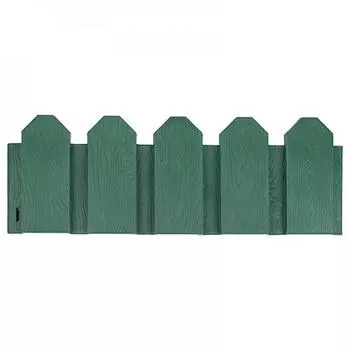 Ограждение садовое декоративное «Дачник» 3 м цвет зелёный