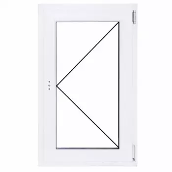 Окно пластиковое ПВХ Рехау одностворчатое 1000x600 мм (ВxШ) стекло 4 мм поворотное белый