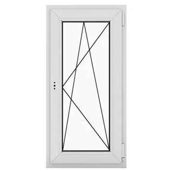 Окно пластиковое ПВХ Rehau одностворчатое 1170x600 мм (ВxШ) правое поворотно-откидное однокамерный стеклопакет белый/