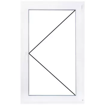 Окно пластиковое ПВХ Рехау одностворчатое 1170x800 мм (ВxШ) стекло 4 мм поворотное белый/белый