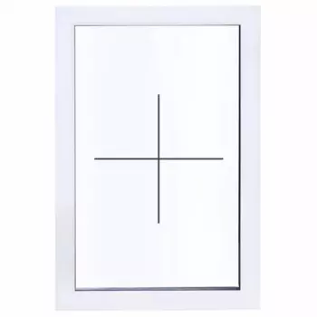 Окно пластиковое ПВХ VEKA глухое 870x600 мм (ВxШ) однокамерный стеклопакет белый/белый