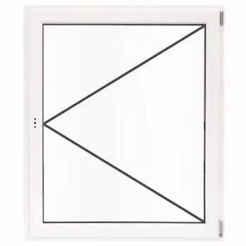 Окно пластиковое ПВХ VEKA одностворчатое 1200x1000 мм (ВxШ) поворотное белый/белый