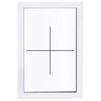 Окно пластиковое ПВХ Deceuninck глухое 900x600 мм (ВxШ) двуxкамерный стеклопакет белый/белый