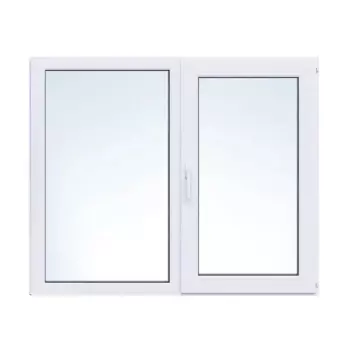 Окно ПВХ Rehau одностворчатое 1000x1000 мм (ВхШ) двухкамерный стеклопакет белый (с двух сторон)