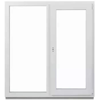 Окно ПВХ Рехау одностворчатое 1400x1400 мм (ВхШ) двухкамерный стеклопакет белый (с двух сторон)