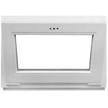 Окно ПВХ Рехау одностворчатое 600x800 мм (ВхШ) двухкамерный стеклопакет белый (с двух сторон)