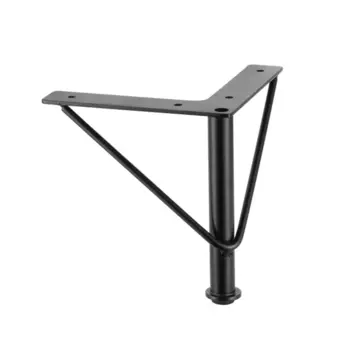 Ножка для мебели фигурная 150 мм 15 см сталь черная