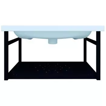 Опора для раковины подвесная Март Ferro 80 см цвет чёрный