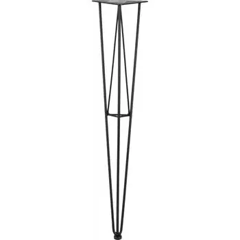 Ножка фигурная высота 730 мм чёрная