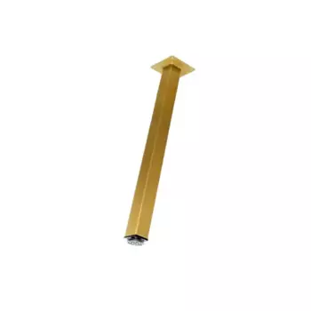 Ножка для мебели квадратная Edson 400x25x25 мм сталь золото