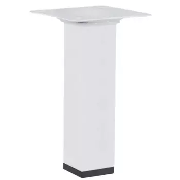 Ножка для мебели квадратная 25x25x150 мм металл белая