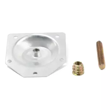 Опора мебельная прямоугольная Palladium 58x65x58 мм железо цвет никель