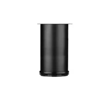 Ножка для мебели круглая 50 мм 10 см сталь черная