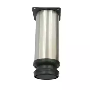 Ножка для мебели круглая 50 мм 15 см сталь никель