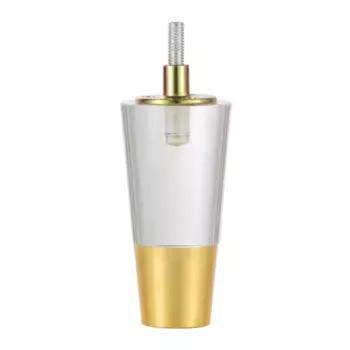 Ножка для мебели круглая 100x55 мм сталь золото