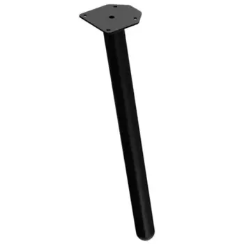 Ножка для мебели круглая 400x50 мм сталь черная