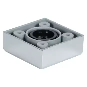 Опора для мебельной ножки круглой 20x55 мм пластик хром