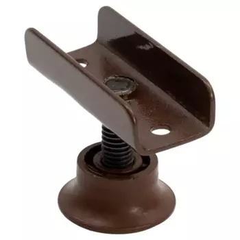Ножка для мебели круглая сталь коричневая