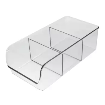 Органайзер 1 отсек Delinia LM 13.91x8.89x27.89 см пластик цвет прозрачный