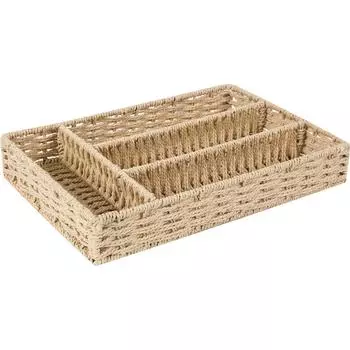 Органайзер 31x5x21 см бумажный шпагат цвет бежевый