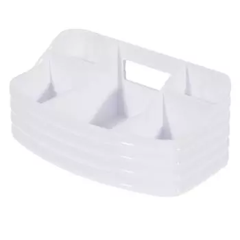 Органайзер для ванной комнаты цвет белый