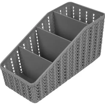 Органайзер «Вязание» 4 секции цвет серый