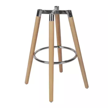 Основание барного стула Руан Delinia 38.2x68x38.2 см сталь/дерево цвет хром