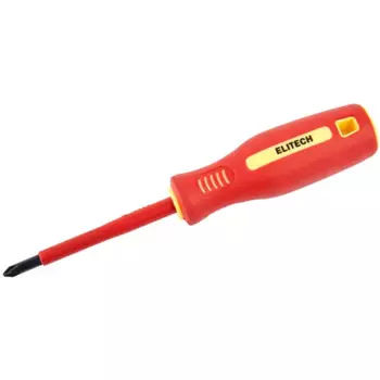 Отвертка крестовая диэлектрическая Elitech 231201 PH1x80 мм