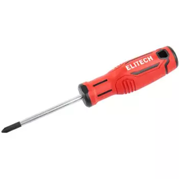 Отвертка крестовая Elitech 211202 PH1x75 мм
