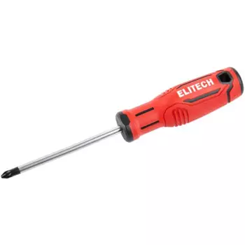 Отвертка крестовая Elitech 211303 PZ2x100 мм