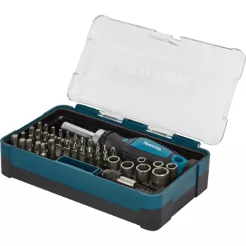 Отвертка с магнитными битами Makita B-36170, 47 предметов