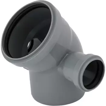 Отвод 110/45° с двумя выходами 50 мм полипропилен