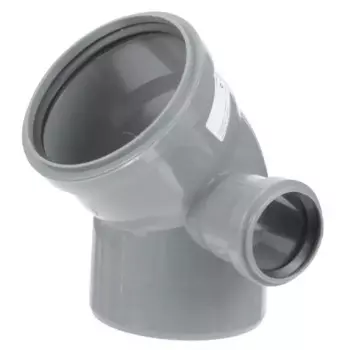 Отвод 110x45° выход 50 правый полипропилен