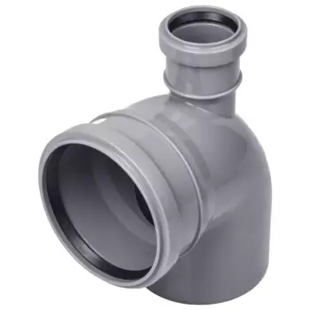 Отвод 110x87° выход 50 прямой полипропилен