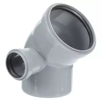 Отвод 45° 110 выход 50 левый полипропилен