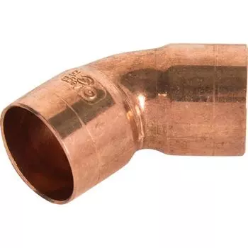 Отвод 45° Viega 18 мм внутреннее-внутреннее соединение, медь 101077