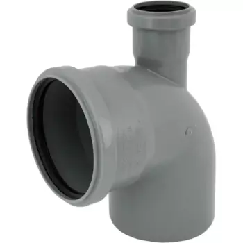 Отвод 87° Контур Стандарт 110 мм с прямым выходом 50 мм полипропилен