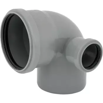 Отвод 87° Контур Стандарт 110 мм с правым выходом 50 мм полипропилен