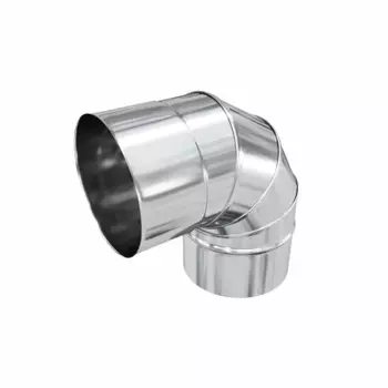 Отвод для дымохода Коракс D135 200x115 мм нержавеющая сталь 0.5 мм