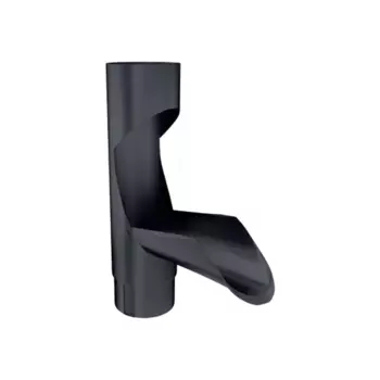 Отвод для сбора воды 90 мм темно-серый