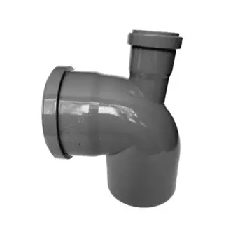Отвод канализационный Дигор 110x87° выход 50 верхний полипропилен