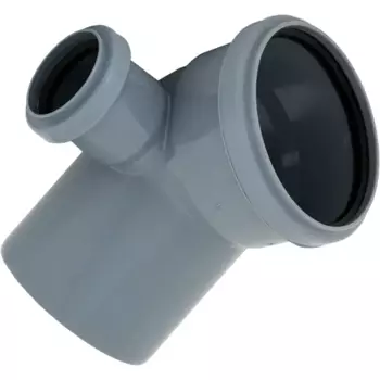 Отвод левый 110x50 мм 45°