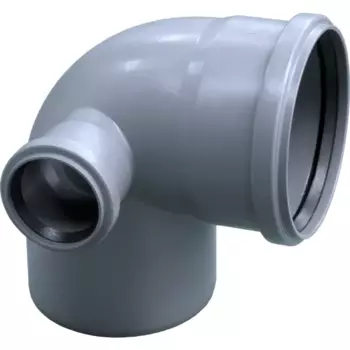 Отвод левый 110x50 мм 90°