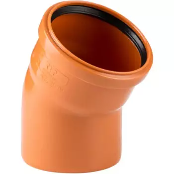 Отвод наружный 15 градусов 110 мм