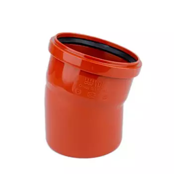 Отвод наружный 15° VDL 110 мм полипропилен