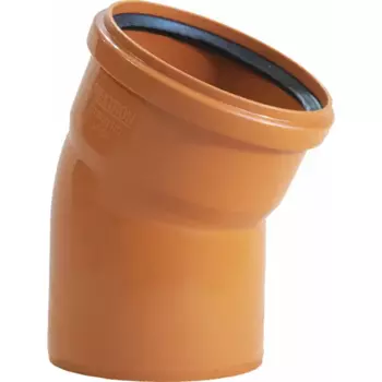 Отвод наружный 30 градусов 110 мм