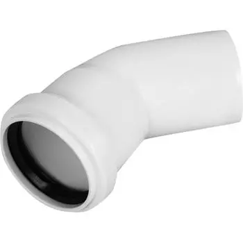 Отвод 45° Equation 50 мм с шумопоглощением полипропилен