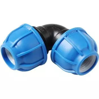 Отвод обжимной 25х90 мм полиэтилен